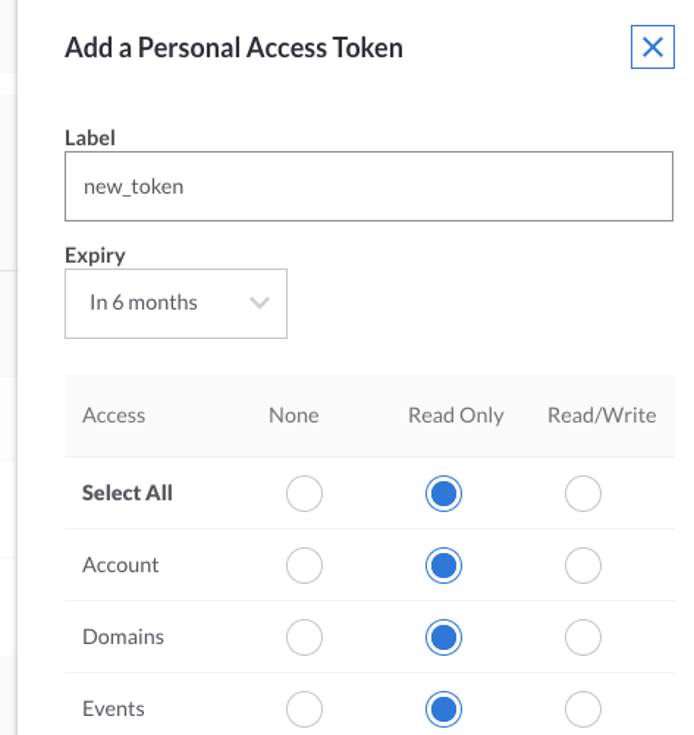Add a Personal Access Token