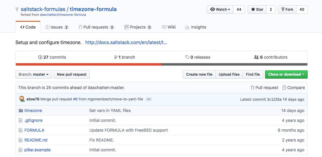 Fork SaltStack timezone formula